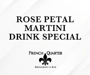 Rose Petal Martini Drink Special