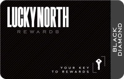 Lucky North Rewards player card - Black Diamond Tier